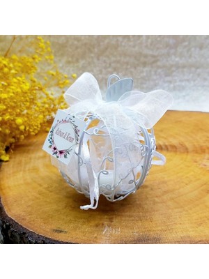 Hayaller Dükkanı 30 Adet Metal Elma Nikah Şekeri