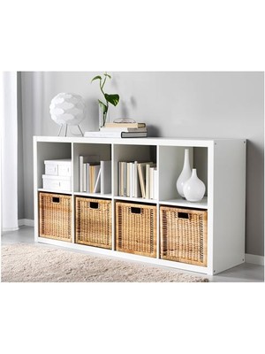 IKEA Rattan Sepet Kutu Düzenleyici  32X35X32 cm 1 Adet Rattan Renk Çok Amaçlı Kullanım Kare