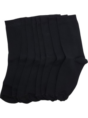 Black Arden Socks Unisex 6'lı Düz Siyah Soket Çorap 36-40 Numara BT-0461