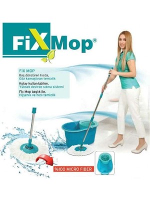 Motek Fix Mop Temizlik Kovası Mıcrofiber Temizlik Seti