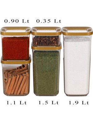 EminHome Hobi Box 5 Li Kare Saklama Kabı S743