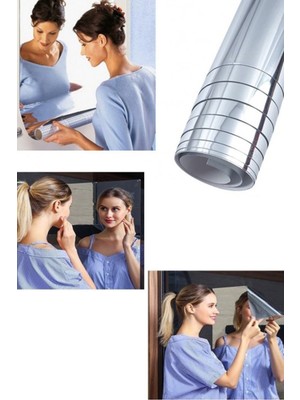 Yapışkanlı Folyo Ayna (100X50 Cm) Kırılmaz Çizilmez