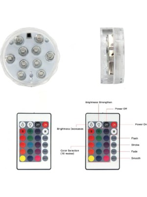 Su Geçirmez Rgb LED Aydınlatma Nargile ve Havuz Içi LED Işık Kumandalı