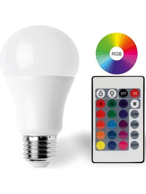 Mobee 10W Rgb LED Uzaktan Kumandalı Çok Renkli LED Ampul