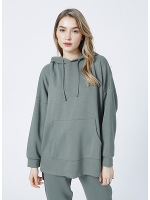 Fabrika Homewear Koleksiyonu Haki KadınSweatshirt