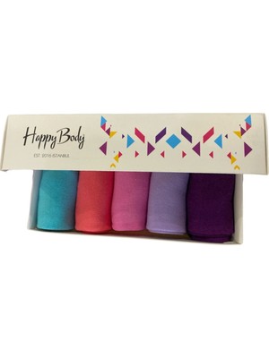 Happy Body Çorap (ART.36218) Modal 5li Set Bayan Soket Confort Lastik Özel Kutulu