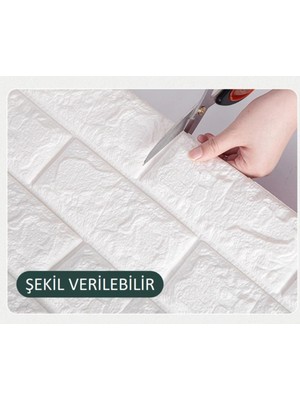 Renkli Duvarlar Kendinden Yapışkanlı Dekoratif Pratik 3D Foam Wallpaper Duvar Kağıdı Paneli