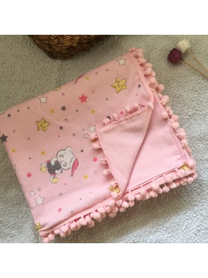 Lief Home Flanel ( Pazen ) Bebek Battaniyesi 100X115 | Çift Taraflı