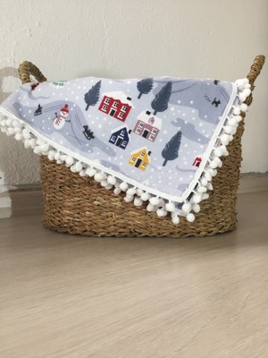 Lief Home Flanel ( Pazen ) Bebek Battaniyesi 100X115 | Çift Taraflı