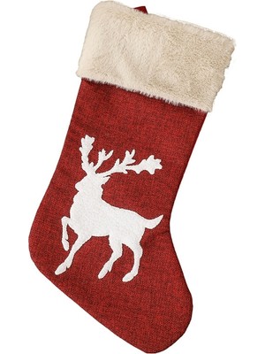 Generic 4 Adet Takım Noel Çorap Beyaz Damgalama Altın Kar Tanesi Noel Süsler Noel Kolye Noel Ağacı Süslemeleri Noel Hediye Çorap