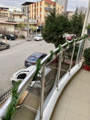 Mirvano 5 Metre Garland, Bahçe Balkon Duvar Süsü, Yapay Çim Garland