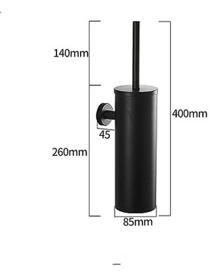 Sanlindousanlindou Askılı Tuvalet Temizleme Fırçası -Siyah (Yurt Dışından)