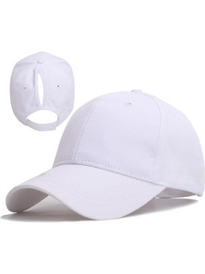 Sanlindou Yaz-At Kuyruğu Snapback, Pamuklu Pamuk, Spor Kapakları (Siyah) (Yurt Dışından)