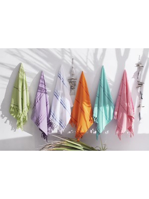 Menderes Home Cotton Collection Peştamal Havlu Pembe