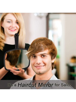Sanlindou El Ayna Tüm Yuvarlak Makyaj Aynası Kozmetik El Bayanlar Için Ayna Büyüteç Ayna Beauty Dresser Kuaför Kuaförlük | Makyaj Aynaları (Siyah) (Yurt Dışından)