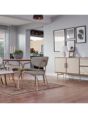 Doğtaş Brita Sandalye Metal Ayak- Yeşil