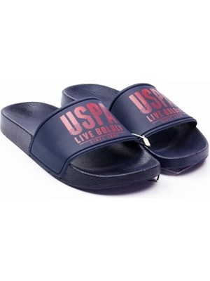 U.S. Polo Assn. Gusty Uspa Live Boldly Yazılı Terlik Lacı Bordo