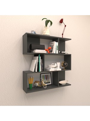 Rafkestir Accord Duvar Rafı Antrasit ( Mat )