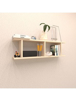 Rafkestir Grey Duvar Rafı Krem ( Mat )