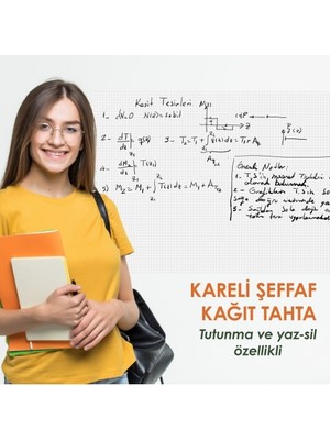 Sihirli Tahta Kareli Şeffaf Kağıt Tahta