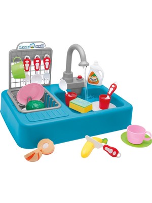 Aymira 30 Parça Modern Lavabo Oyuncak Iq Geliştirici Oyuncak Sulu Bulaşık Seti