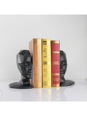 Sanlindou Reçine Insan Yüz Beyin Bookends Vintage Kitap Durdurucu Ayarlanabilir Kitaplık Kitaplar Için Standı Ev Ofis Süslemeleri Masa Organizatör | Bookends (Yurt Dışından)