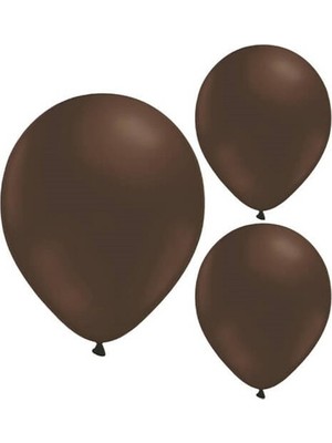 Best Parti 12 Inç Metalik Kahverengi Balon 50'li