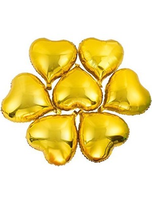 Best Parti Gold Kalp Folyo Balon Set 20 Adet 25 cm