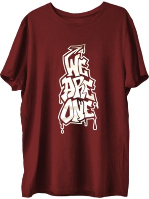 Top Glory WEAREONE2W  Baskılı Penye Boks  Sporcu T-Shirt