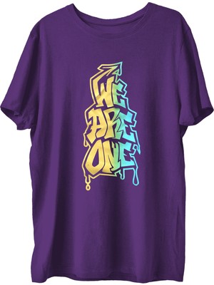 Top Glory WEAREONE2X  Baskılı Penye Boks  Sporcu T-Shirt