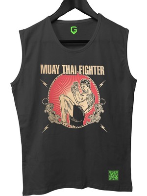 Top Glory Muay Thai Tank Top Kolsuz Sporcu Tişört Rahat Kesim ve Şık Desen ile