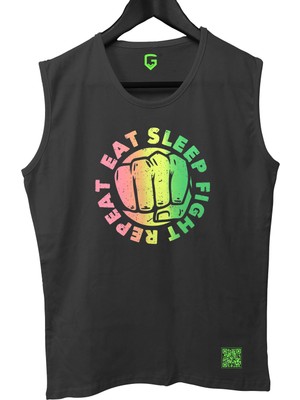 Top Glory Eatsleepx Tank Top Kolsuz Sporcu Tshirt