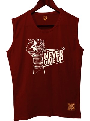 Top Glory Ngu Kolsuz Sporcu Tshirt Pamuklu Şık Tasarım Nefes Alabilir Kumaş