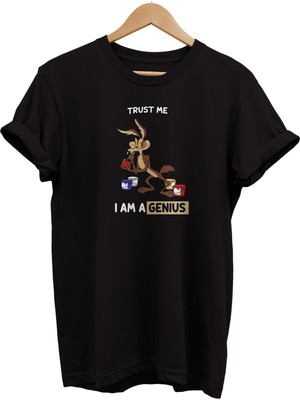 Remonz Coyote Baskılı %100 Pamuk Oversize T-Shirt Büyük Beden Tişört