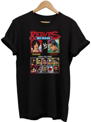 Remonz Keanu Reeves Film Karakterleri Baskılı %100 Pamuk Oversize T-Shirt