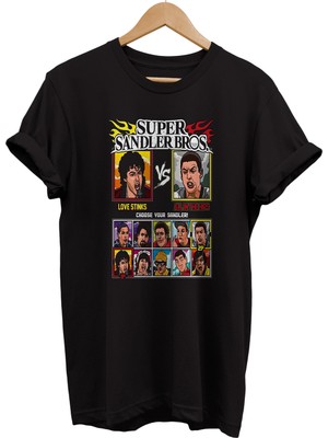 Remonz Adam Sandler Film Karakterleri Baskılı %100 Pamuk Oversize T-Shirt