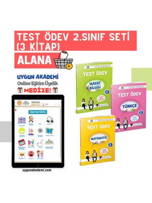 Proje Yayınları 2. Sınıf Test Ödev Seti (3 Kitap + Online Eğitim Paketi Üyeliği Hediye)