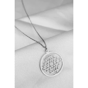 Market Of Universe Kadın 925 Ayar Gümüş Sri Yantra Kolye