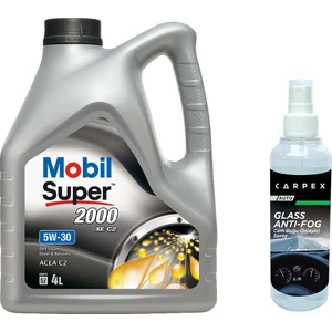 Super 2000 Xe C2 5W30 Motor Yağı 4 L (Üretim Yılı: 2023) + Carpex Cam Buğu Önleyici