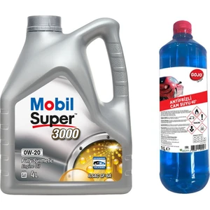 Super 3000 0W20 Motor Yağı 4 L (Üretim Yılı: 2023) + Gojo Kışlık Camsuyu