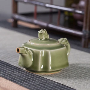 200Ml Longquan Celadon Çin Tarzı Archaize Sır Çaydanlık El Yapımı Küresel Filtre Çaydanlık Çin Kung Fu Kettle | Çaydanlıklar (Yurt Dışından)