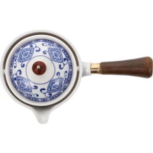 Seramik Çaydanlık El Demlik Zarif Çay Seti Yan Kolu Çay Su Isıtıcısı 360 ° Demlik Seramik Tek Pot Yan Tutamak Pot | Çaydanlıklar (Yurt Dışından)