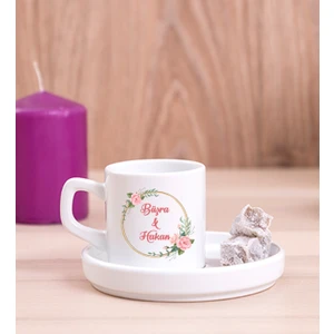 Hediye Dükkanı Kişiye Özel  Iki Isimli Çifltere Özel Concept Türk Kahvesi Fincanı