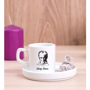 Hediye Dükkanı Kişiye Özel  Atatürk Siluetli Concept Türk Kahvesi Fincanı