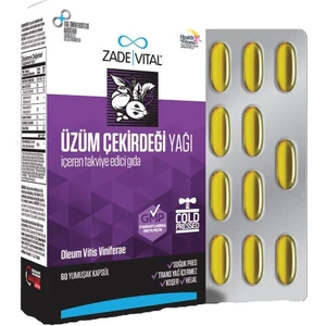 Zade Vital Üzüm Çekirdeği Yağı 60 Kapsül