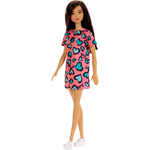 Şık Bebek, Şık Kıyafetli Barbie Bebekler, Mavi Kalp Desenli, Siyah Saçlı Bebek GHW46