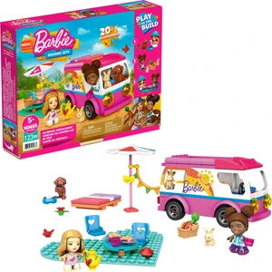 Construx™ Barbie'nin MEGA Karavanı; 70 Yapı Parçası Ve Kalp Şekilli 1 Adet Zemin Dahil; Gwr35