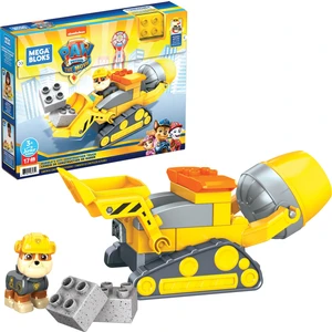 Mega Bloks Paw Patrol Rubble'In İnşaat Kamyonu Gyw91, Yürüme Çağındaki Çocuklar İçin Yapı Oyuncakları (17 Parça)