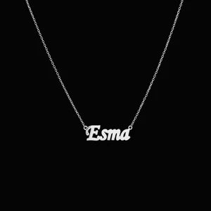 Gold Isimli Kolye 925 Ayar Gümüş