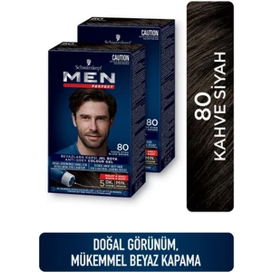 Men Perfect Saç Boyası 80 - Kave Siyah X 2 Adet